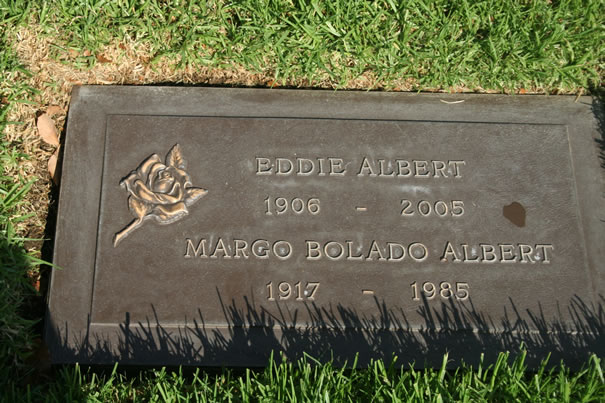 Eddie Albert and Margo Albert Grave