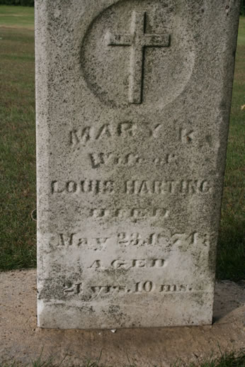 Mary Harting Grave