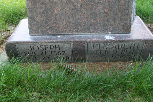 Joseph and Elizabeth Victorin Grave