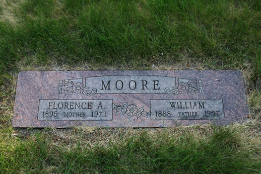 Florence Moore and William Moore Grave