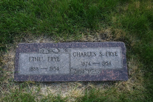 Ethel Frye and Charles Frye Grave