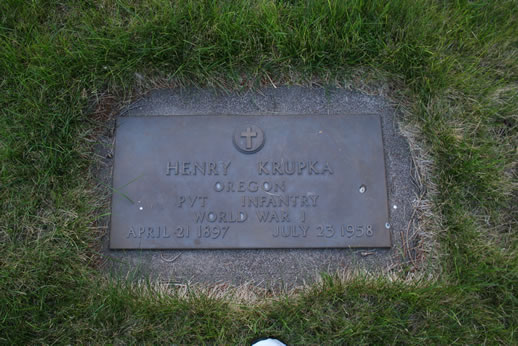 Henry Krupka Grave