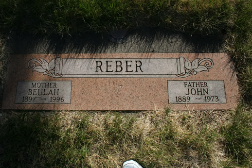 Beulah Reber and John Reber Grave