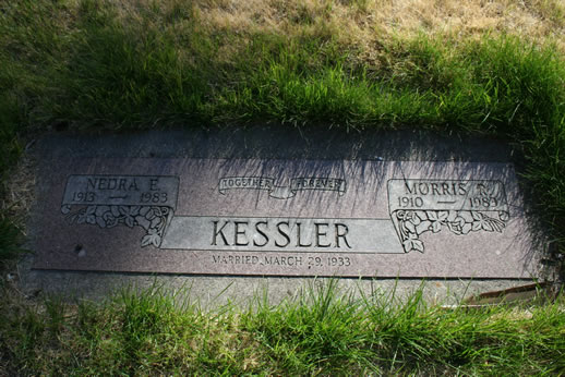 Nedra Kessler and Morris Kessler Grave