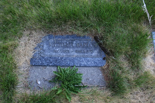 Victoria Barlow Grave