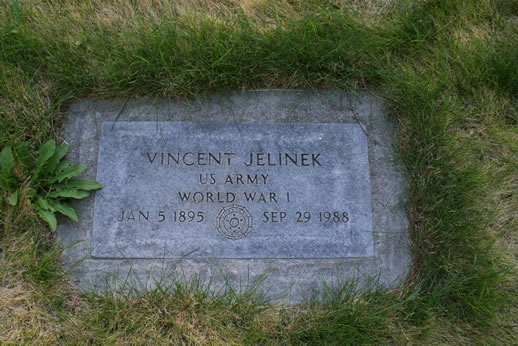 Vincent Jelinek Grave