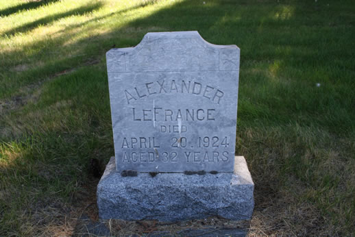 Alexander LeFrance Grave