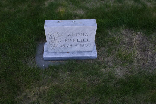 Alpha McNeill Grave