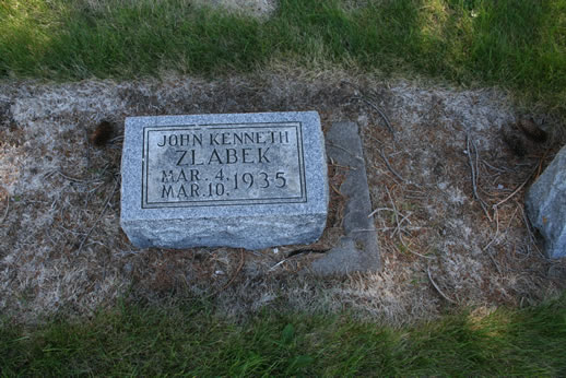 John Kenneth Zlabek Grave