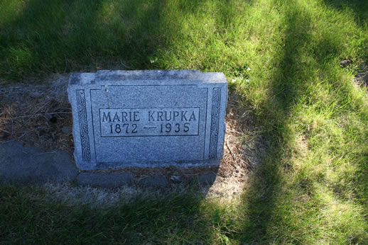 Marie Krupka Grave