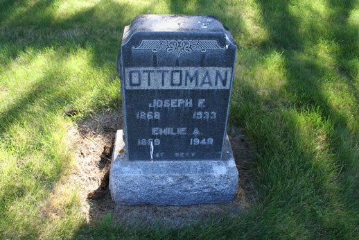 Joseph Ottoman and Emilie Ottoman Grave