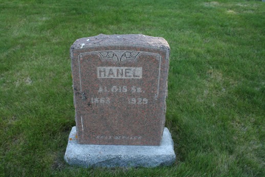 Alois Hanel Grave