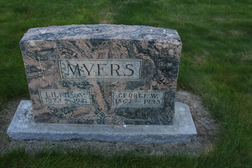 Lillie Myers and George Myers Grave