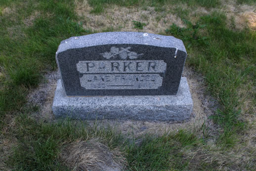 Jane Parker Grave