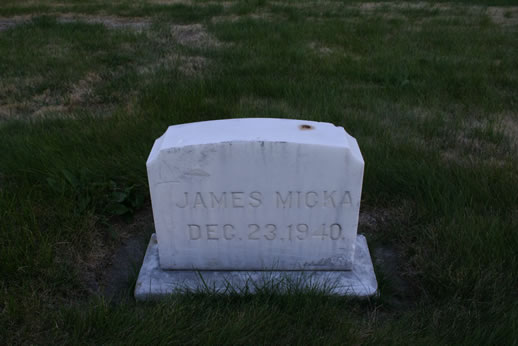 James Micka Grave