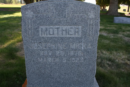Josephine Micka Grave