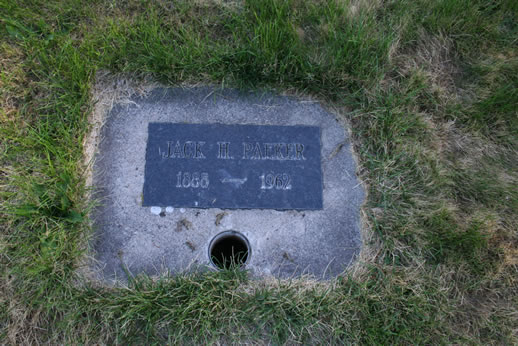 Jack Paeker Grave
