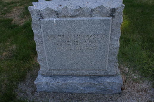 Myrtle Grayson Grave