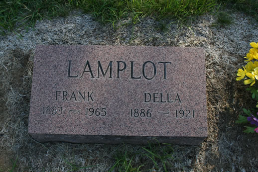Frank Lamplot and Della Lamplot Grave