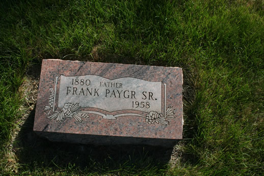 Frank Paygr Grave