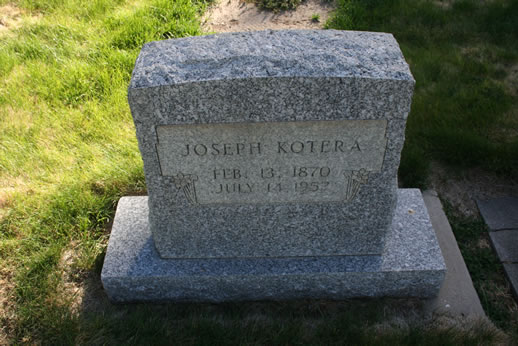 Joseph Kotera Grave