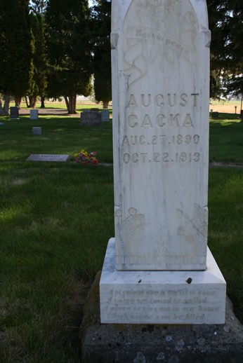 August Cacka Grave