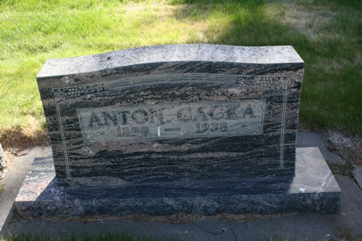 Anton Cacka Grave