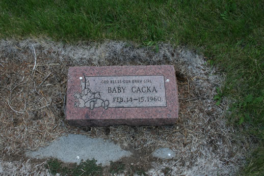 Baby Girl Cacka Grave