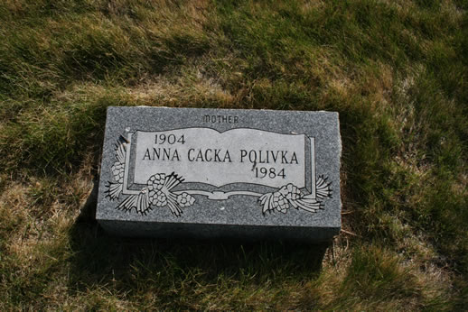 Anna Cacka Polivka Grave