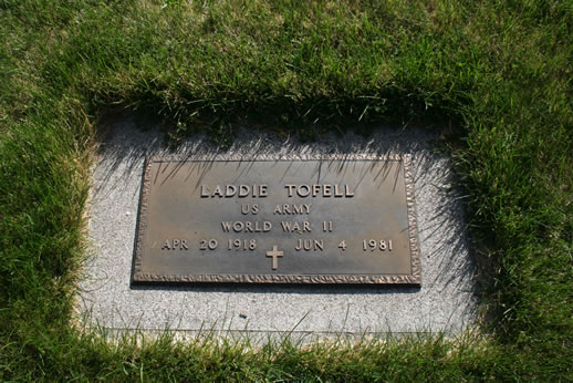 Laddie Tofell Grave