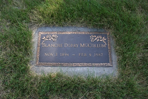 Blanche McCollum Grave