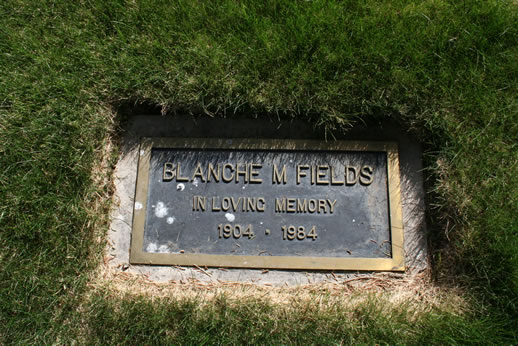 Blanche Fields Grave