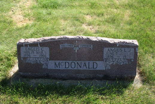 Englis McDonald and Angus McDonald Grave