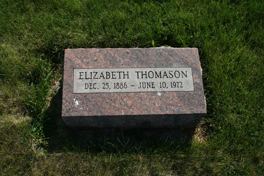 Elizabeth Thomason Grave