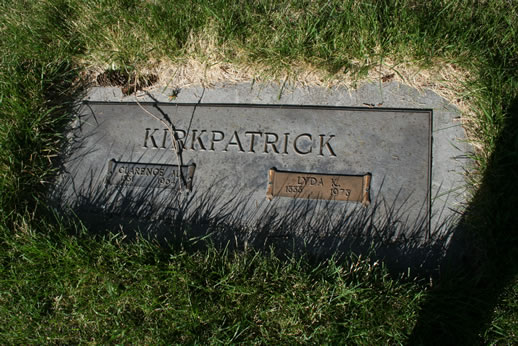 Clarence Kirkpatrick and Lyda Kirkpatrick Grave