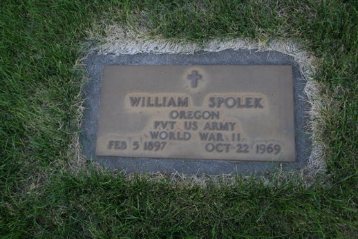 William Spolek Grave