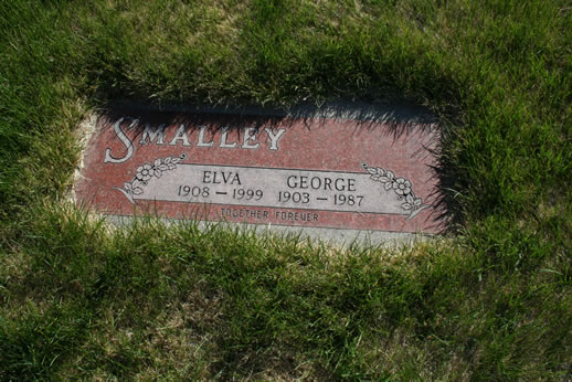 Elva Smalley and George Smalley Grave