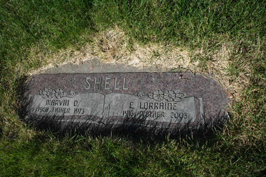 Marvin Shell and E. Lorraine Shell Grave