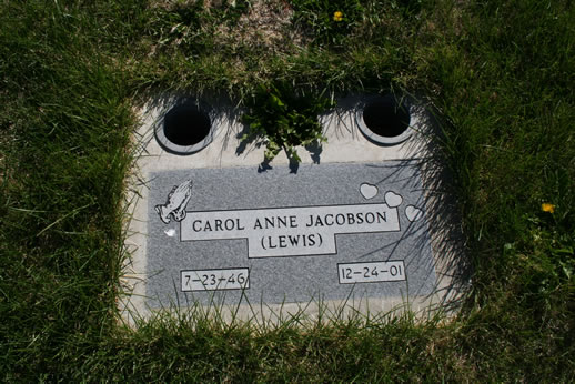 Carol Jacobson Grave