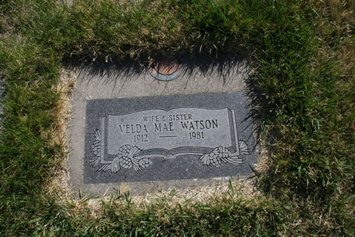 Velda Mae Watson Grave
