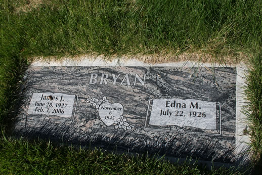 James Bryan & Edna Bryan Grave