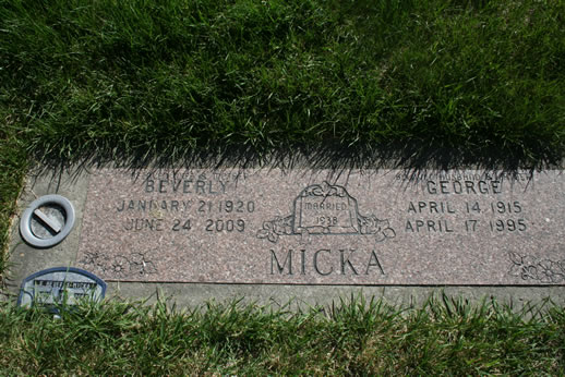 George Micka & Beverly Micka Grave