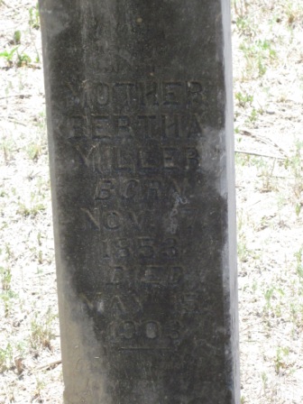 Bertha Miller Grave