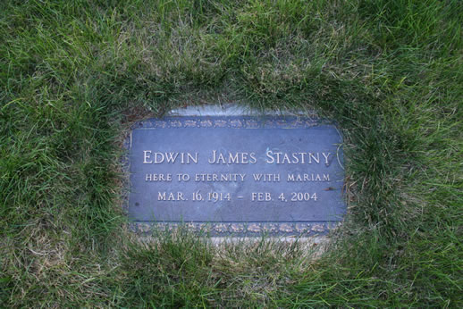 Edwin Stastny Grave