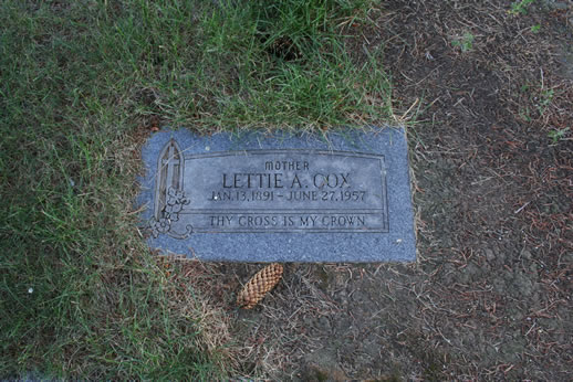 Lettie Cox Grave