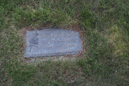Hazel Baker Grave