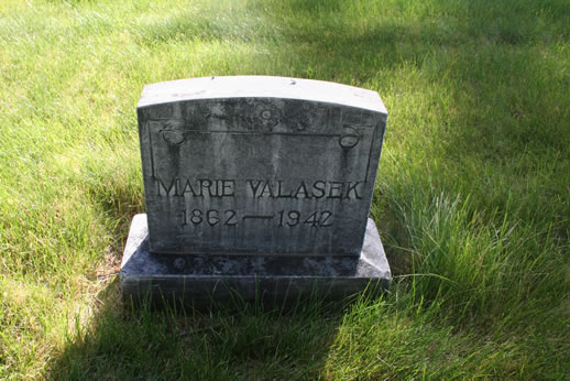 Marie Valasek Grave