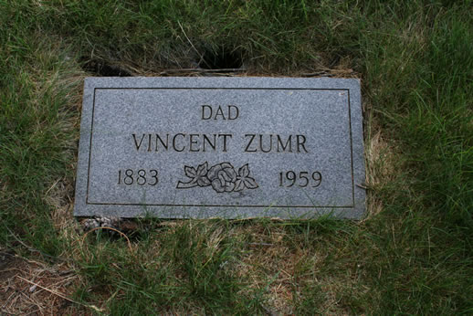 Vincent Zumr Grave