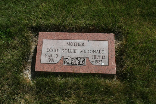 Ecco McDonald Grave