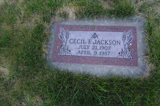 Cecil Jackson Grave